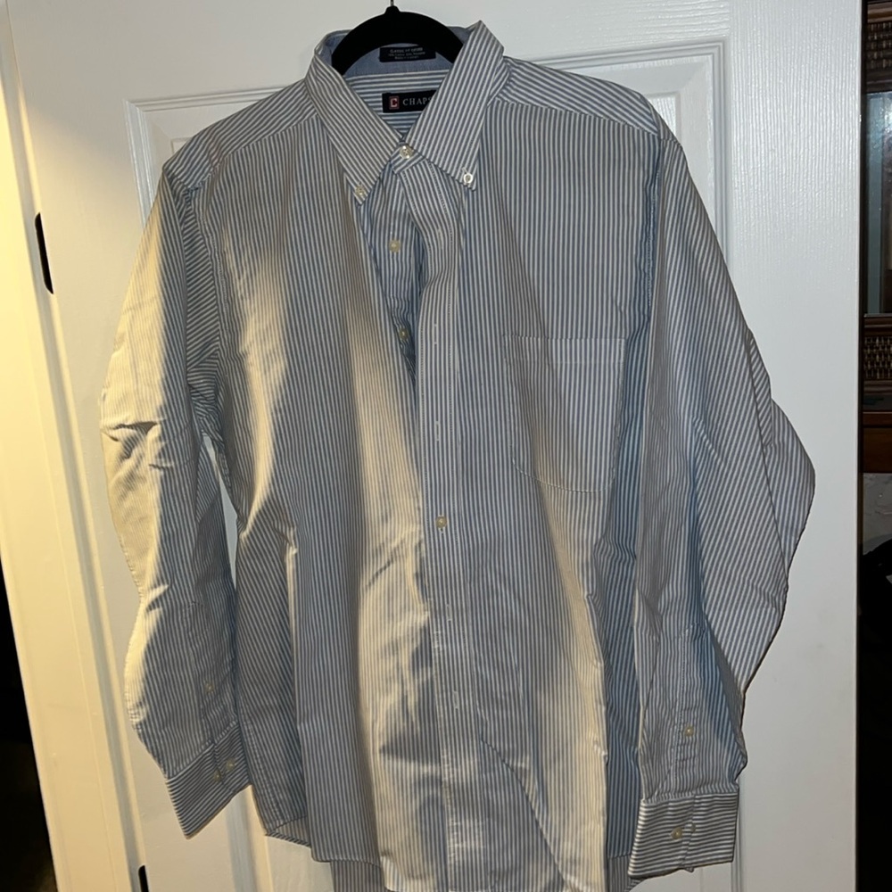 Men’s Chaps Dress Shirt - Gently Worn - Size Lg